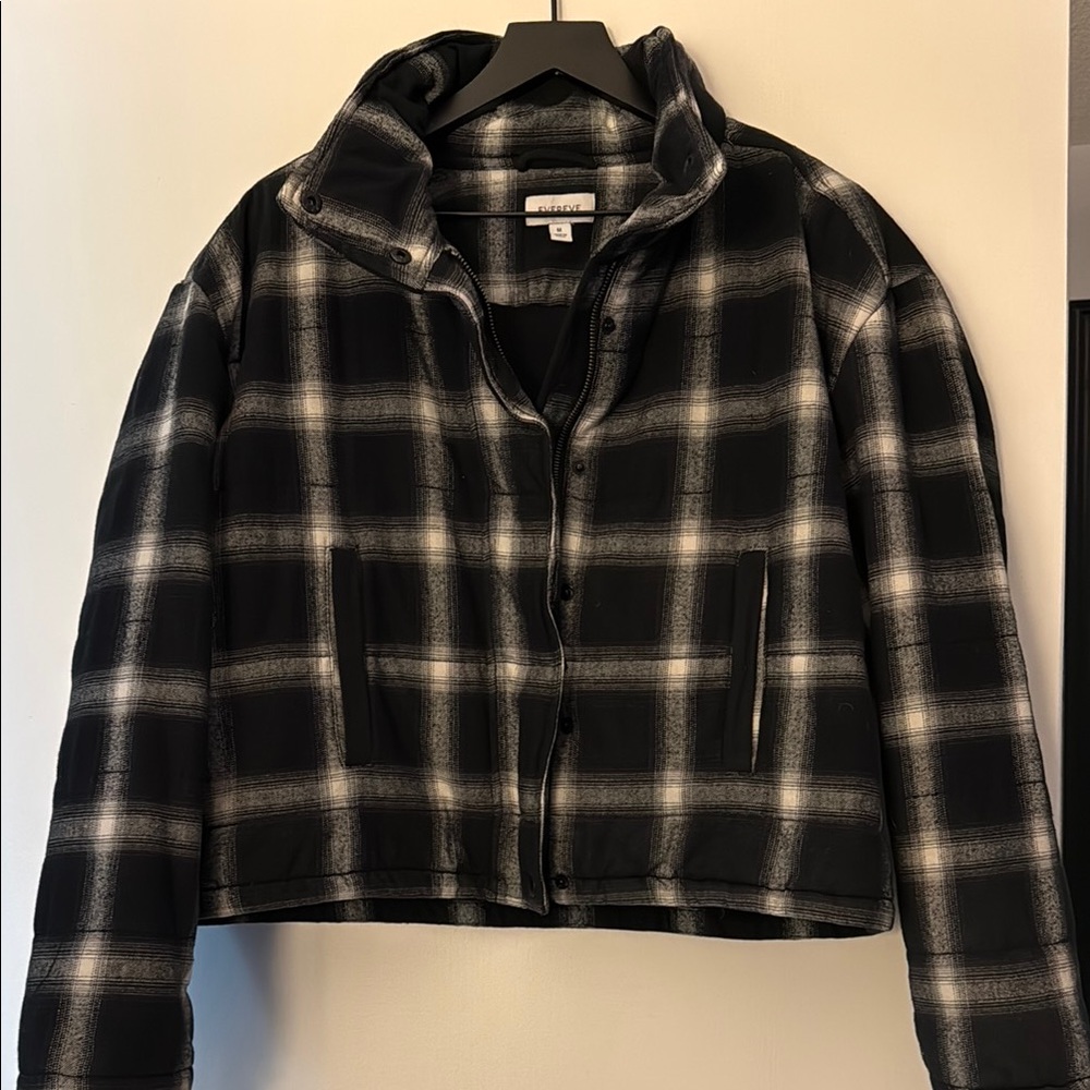 Women's Black Plaid Jacket
